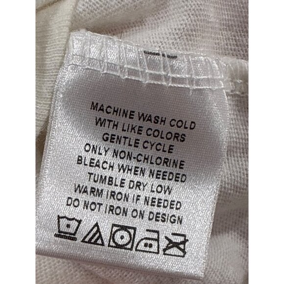 The Rolling Stone live in Tokio 02/14/1990 White vintage Cotton tank top size M - Picture 6 of 8